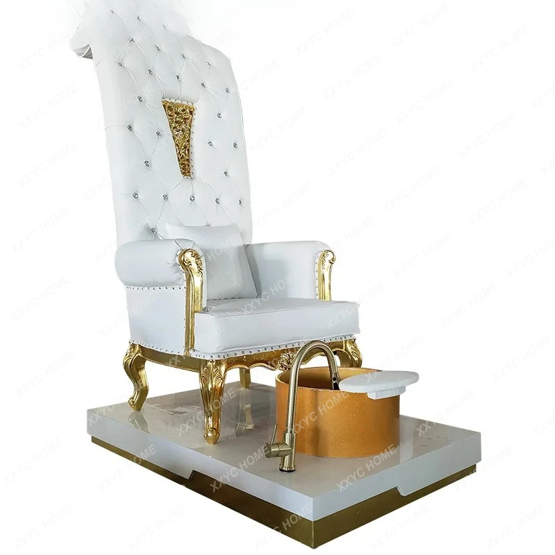 Nail Art Queen - Nail Art Foot Bath Chair Golden