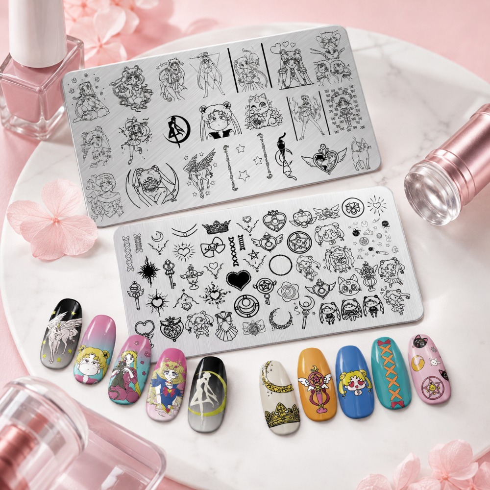 Sailor Moon Anime Nail Stampin - Nail Stamping Plate review and price