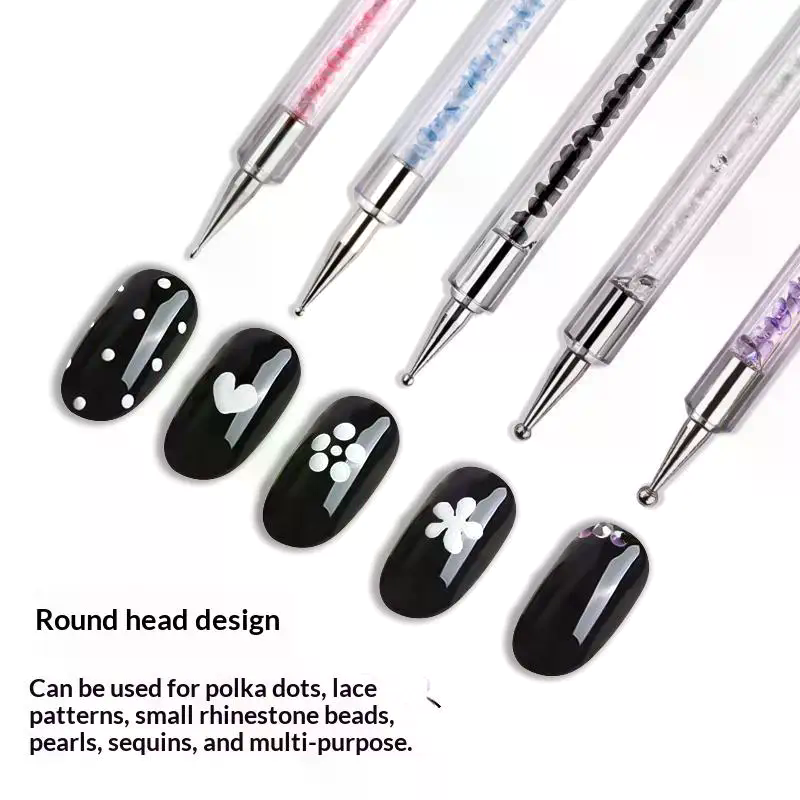 5Pcs Rhinestone Picker Stripe  - Nail Art Dotting Tool review and price