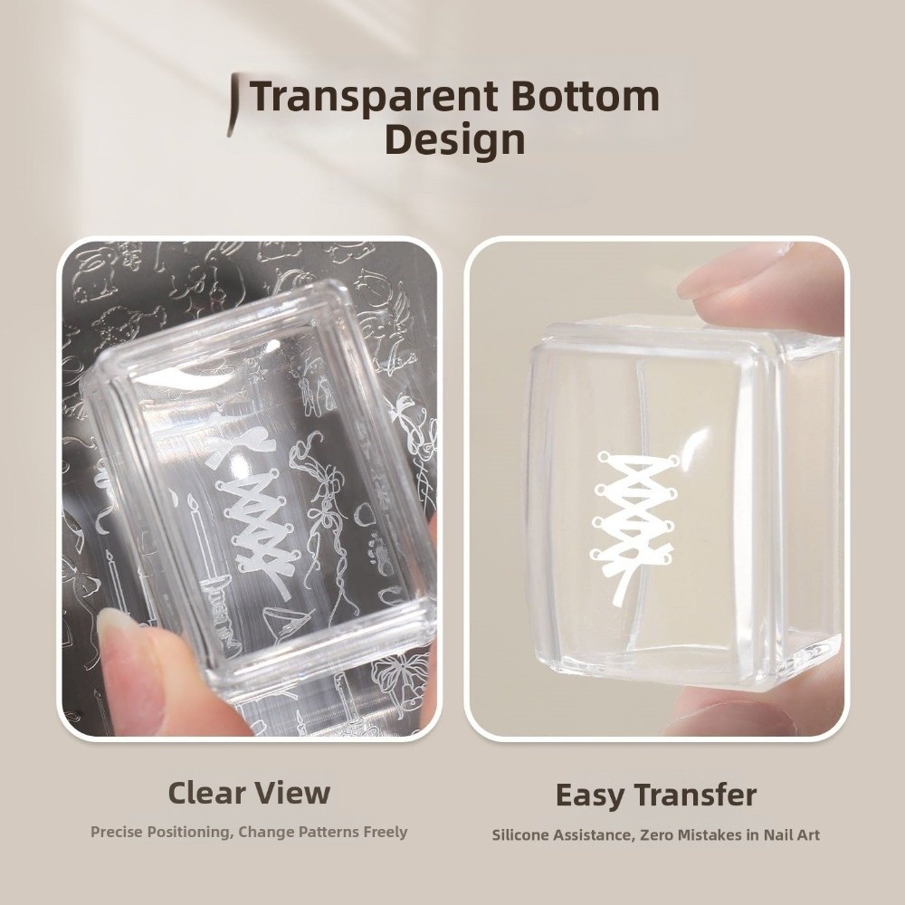 New Transparent Nail Art Stamp - Nail Stamping Plate review and price