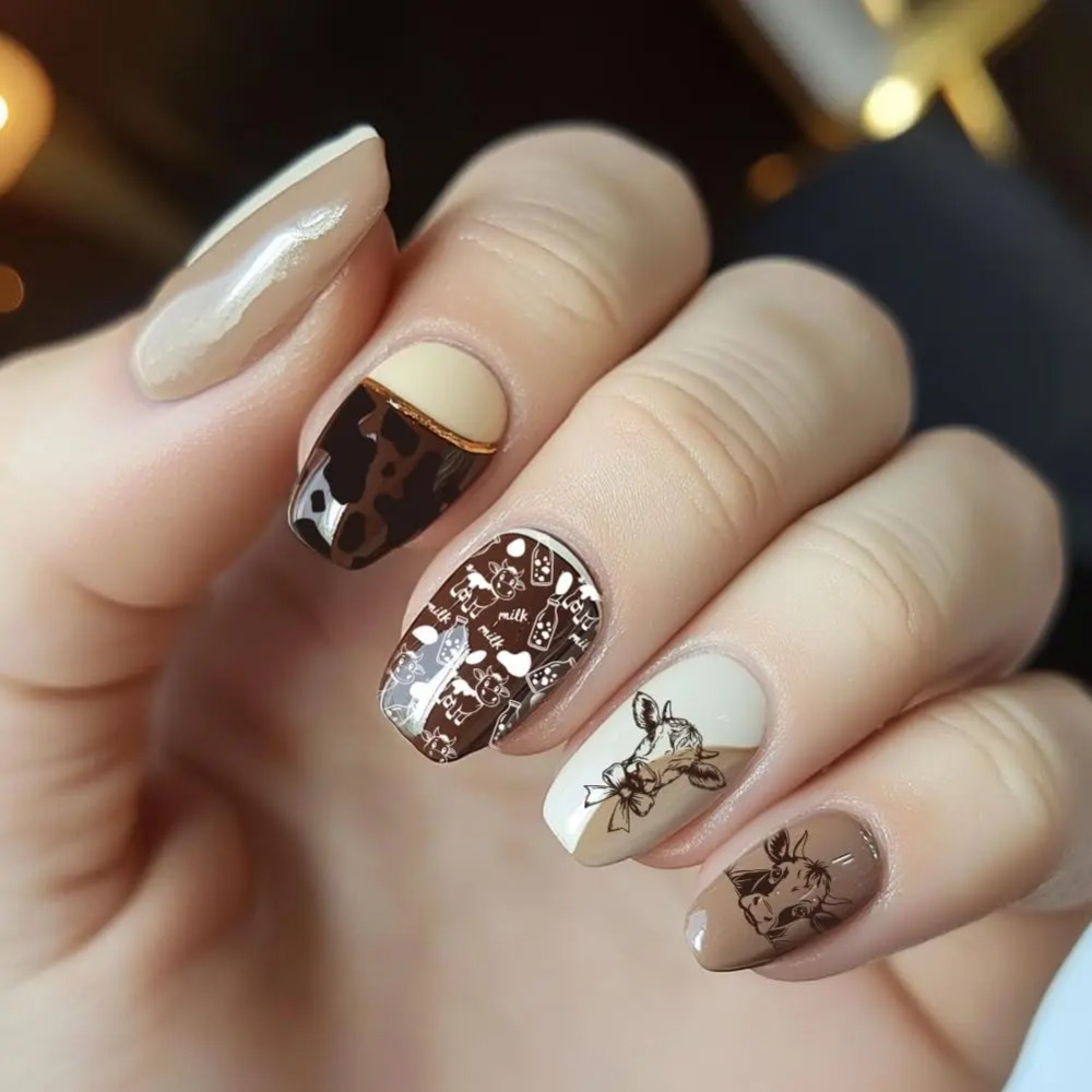 3pcs Cow-Theme Nail Stamping P - Nail Stamping Plate review and price