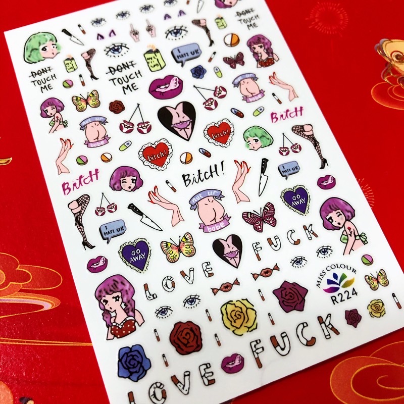 1 sheet Newest 3D Nail Sticker - Nail Art Queen review and price