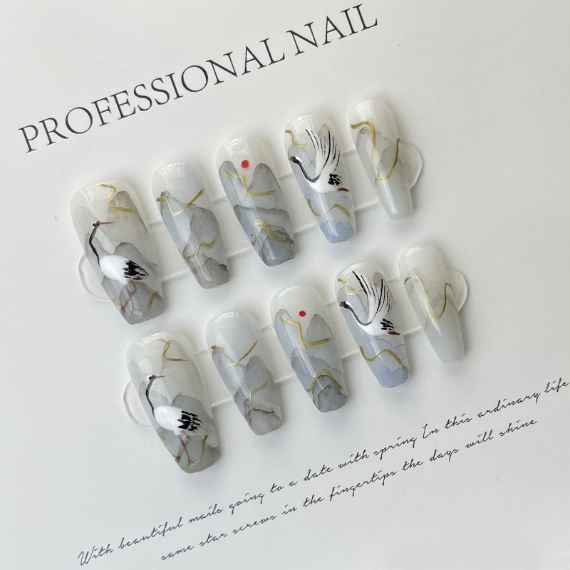 10 Pieces Chinese Style Ink Pa - Nail Art Painting review and price