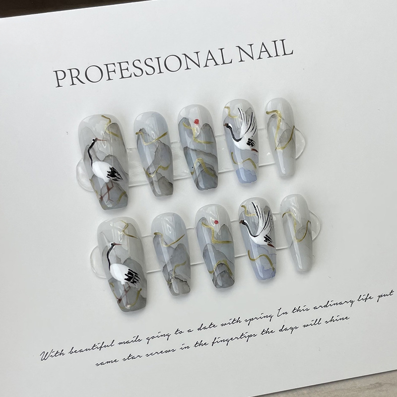10 Pieces Chinese Style Ink Pa - Nail Art Painting review and price