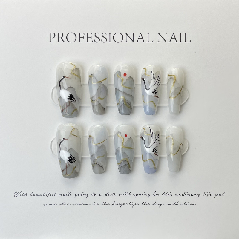 10 Pieces Chinese Style Ink Pa - Nail Art Painting review and price