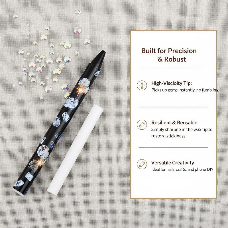 1Pcs Nail Art Wax Pencil Rhine - Nail Art Dotting Tool review and price