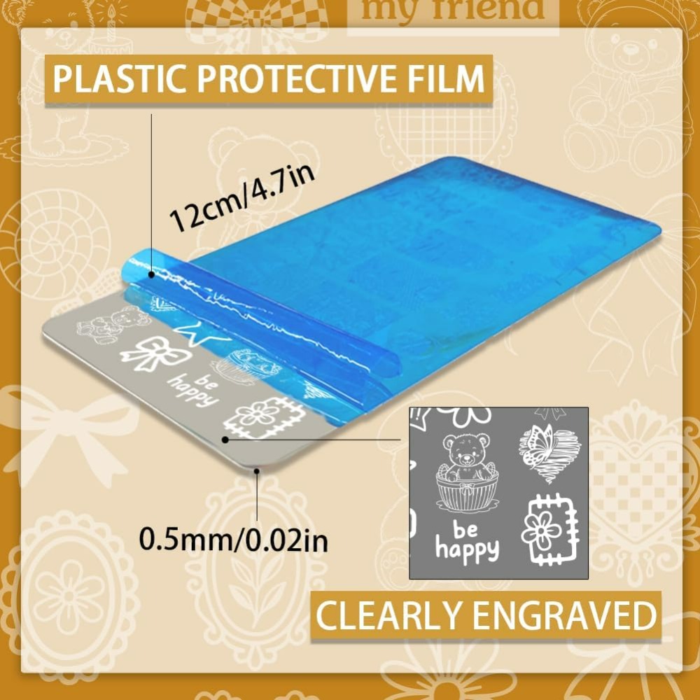 3pcs Cute Bear Nail Stamping P - Nail Stamping Plate review and price