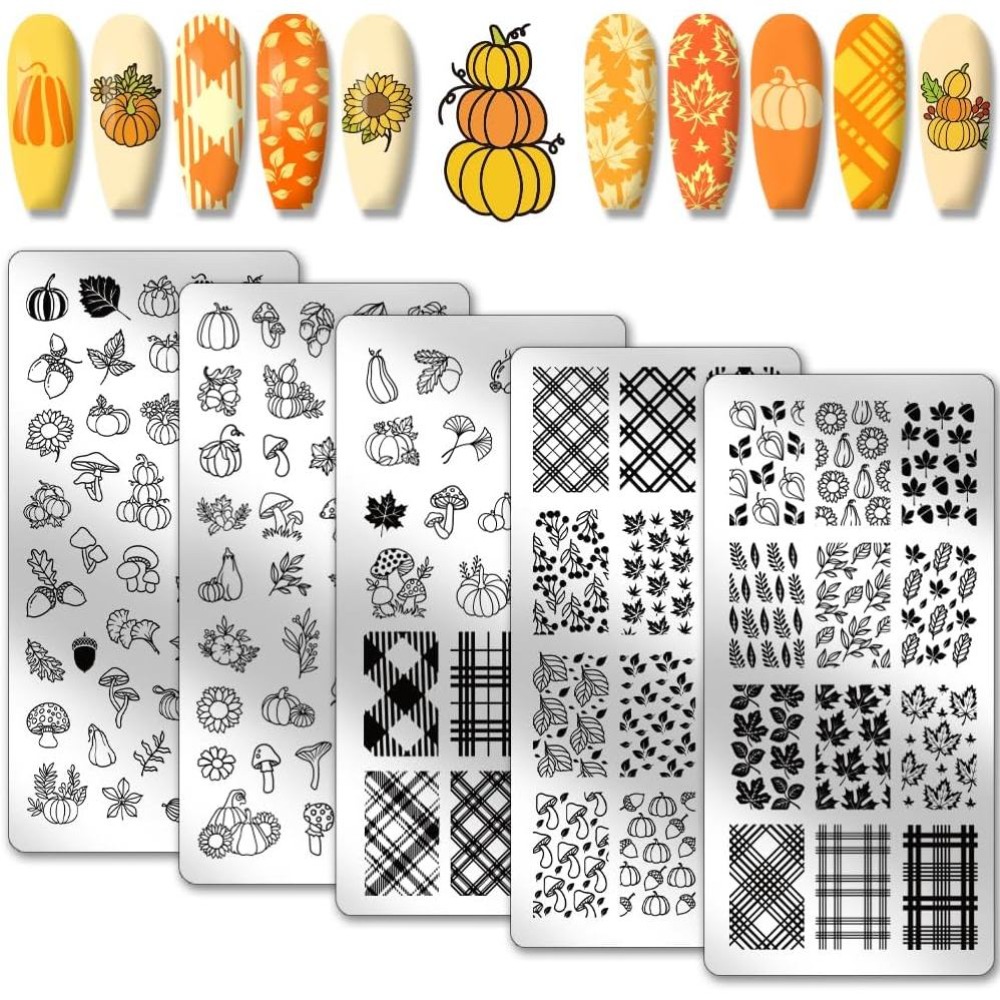 Fall Thanksgiving Nail Stamp P - Nail Stamping Plate review and price