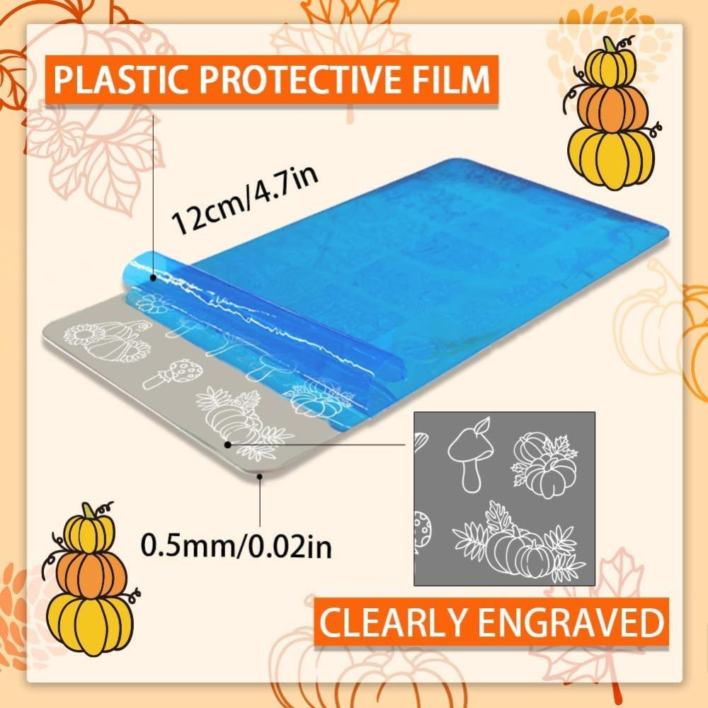 Fall Thanksgiving Nail Stamp P - Nail Stamping Plate review and price
