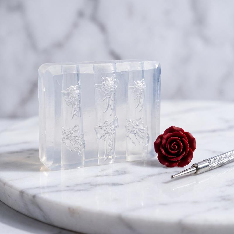 New3D Silicone Nail Mold Rose  - Nail Stamping Plate review and price