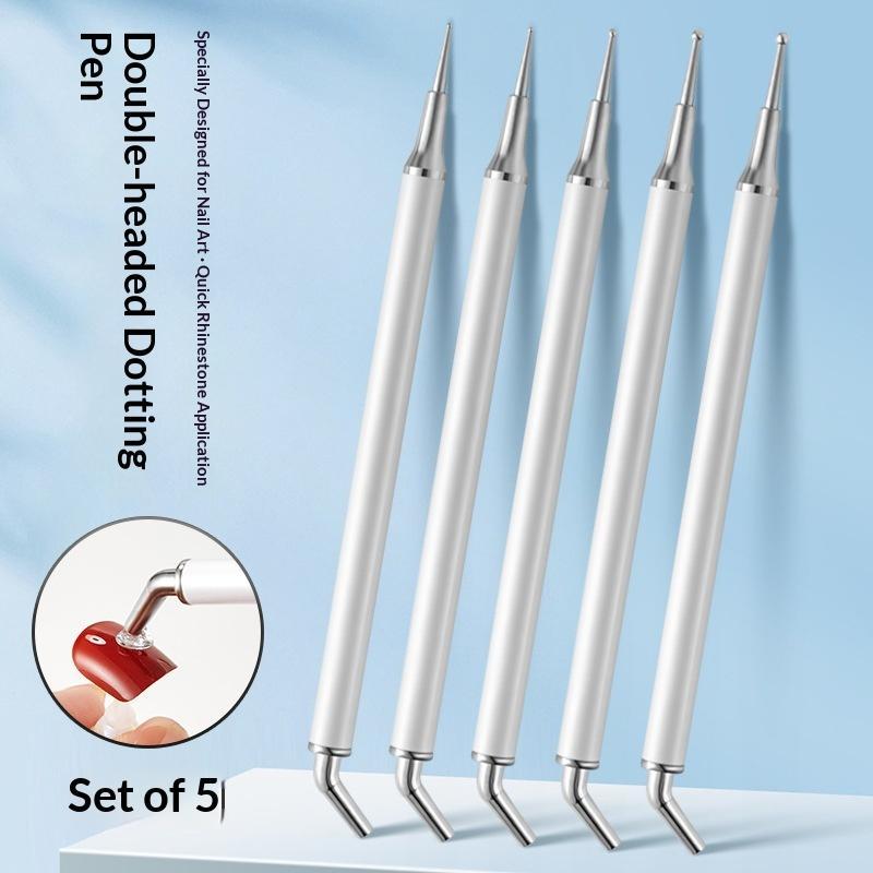 5Pcs Acrylic Handle Crystal St - Nail Art Dotting Tool review and price
