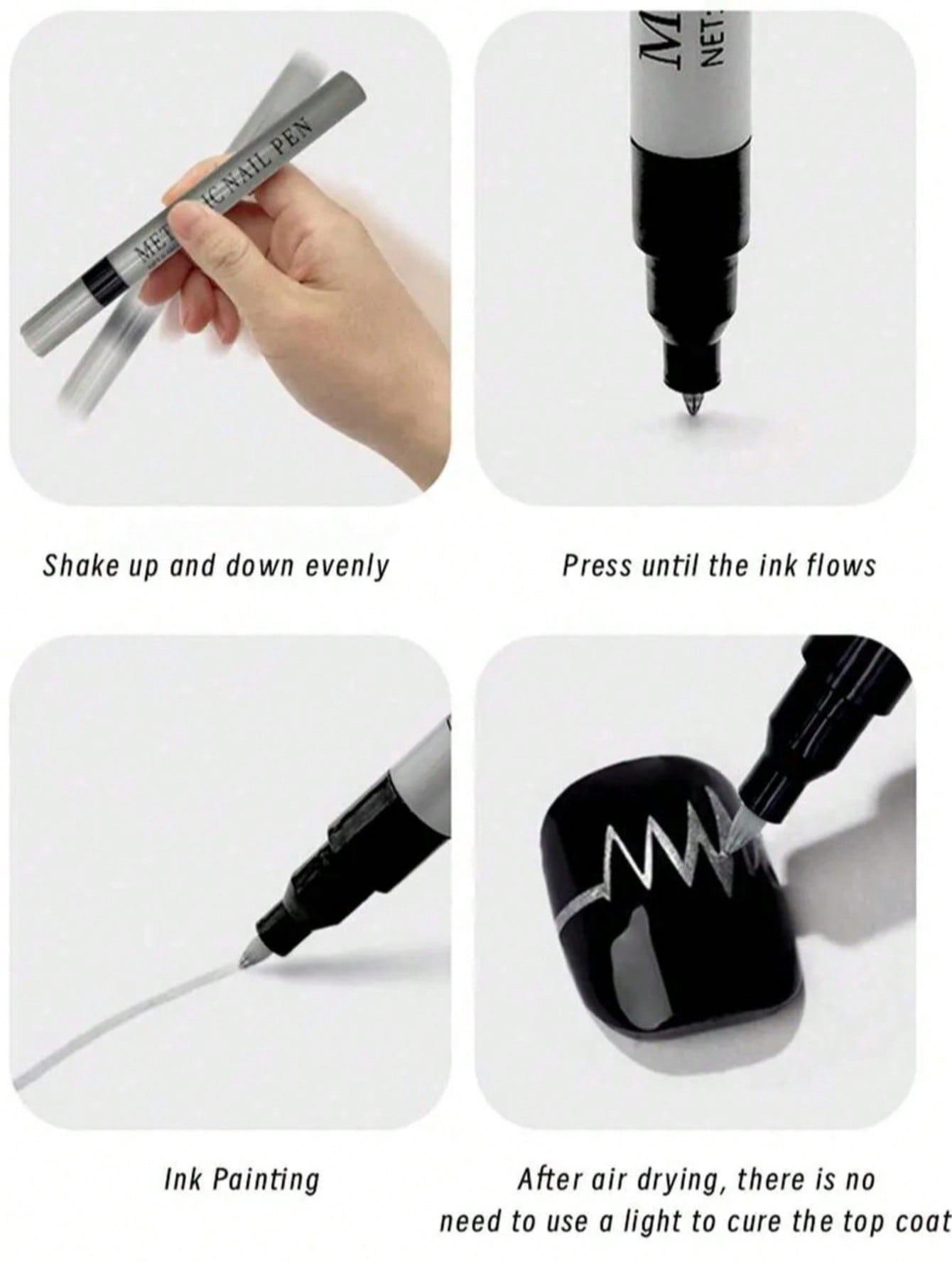 0.8mm 1PC Nail Art Pen, White  - Nail Art Dotting Tool review and price