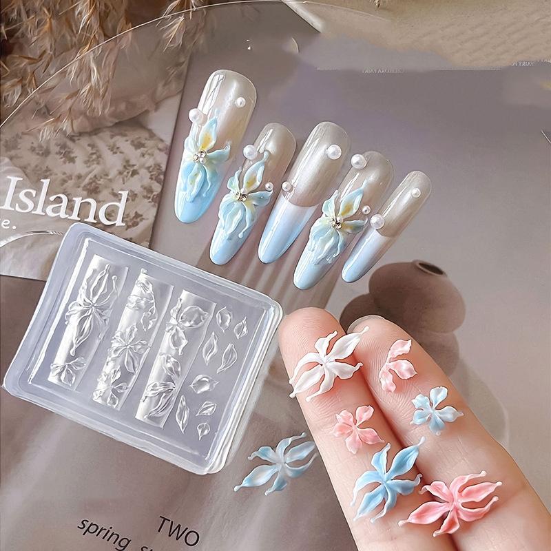 New Flower Nail Art Mold 3D Si - Nail Stamping Plate review and price