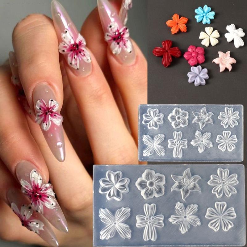 New Flower Nail Art Mold 3D Si - Nail Stamping Plate review and price