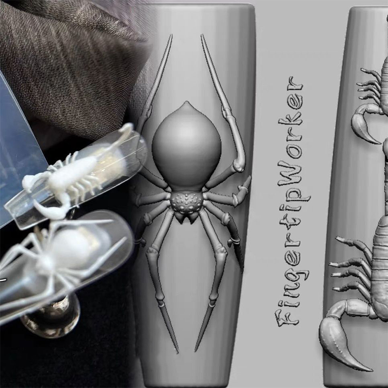 3D Spider Scorpion Silicone Na - Nail Stamping Plate review and price