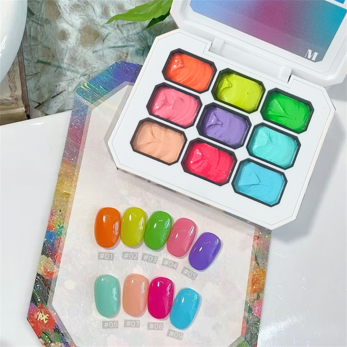 1pc 9-color Solid Nail Polish  - Nail Art Painting review and price