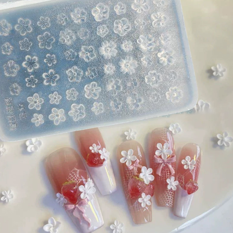 Pcs Silicone Nail Art Mold Flo - Nail Stamping Plate review and price
