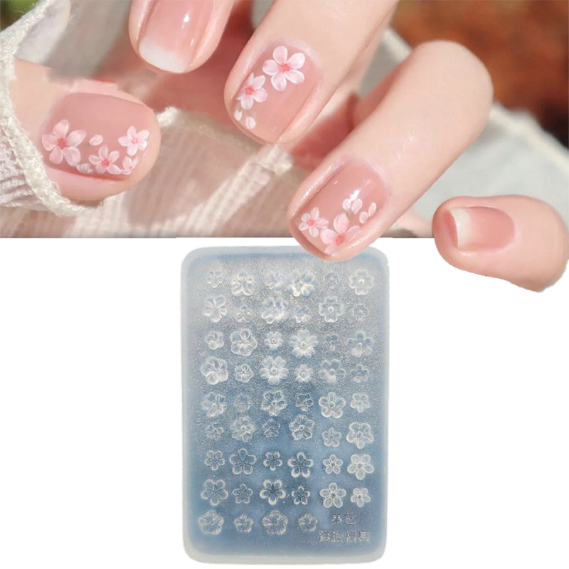 Pcs Silicone Nail Art Mold Flo - Nail Stamping Plate review and price
