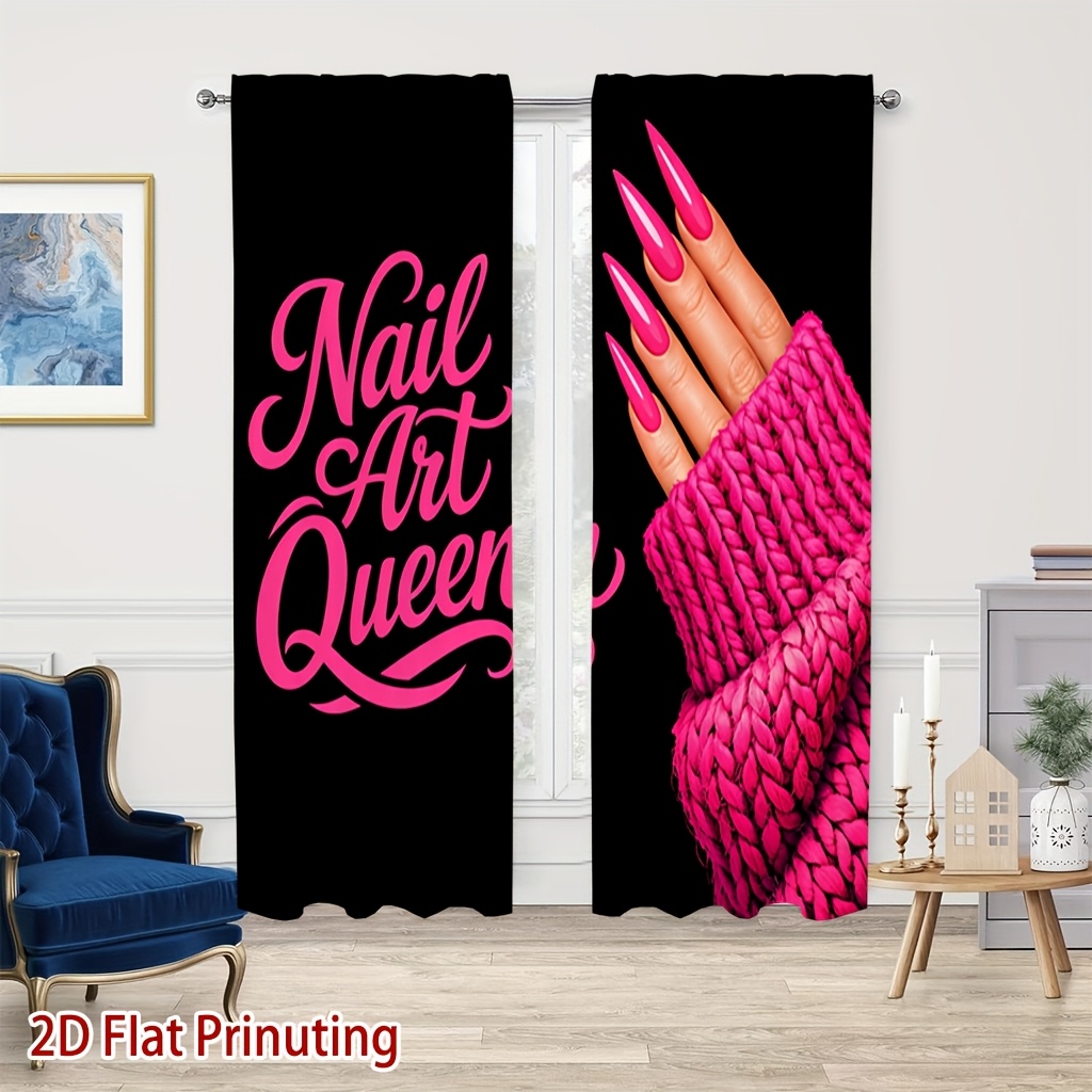 Nail Art Queen Curtains with P - Nail Art Queen review and price
