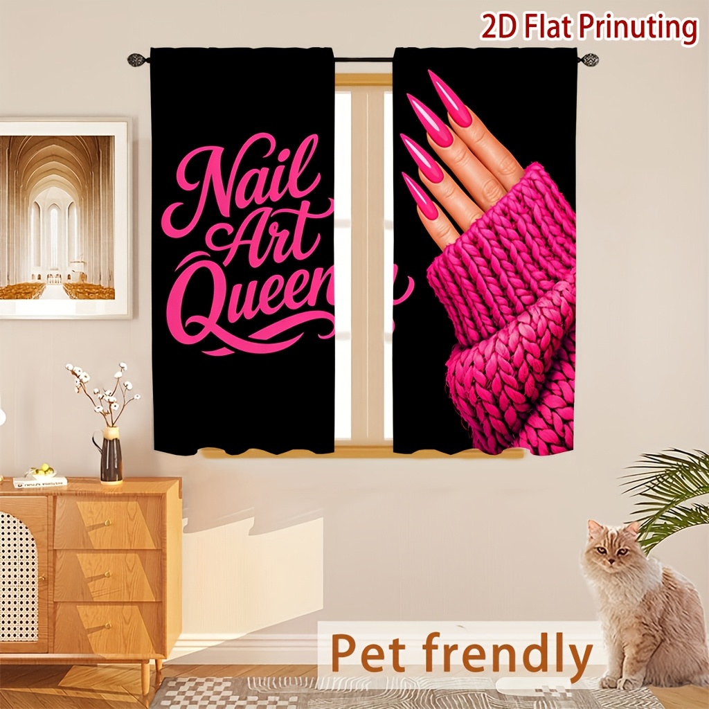 Nail Art Queen Curtains with P - Nail Art Queen review and price